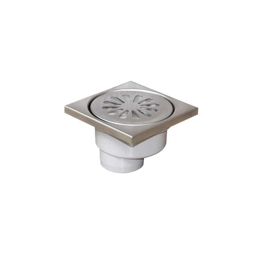 Runder Duschablauf Aus Edelstahl SUS304 – ölgerieben Bronze, 10,2 Cm, Mit Verstellbarem PVC-Flansch