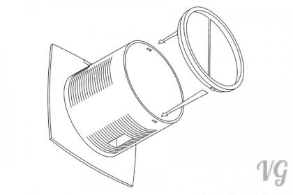 100 mm Rückschlagfolie Rückschlagklappe für Lüfter Cata