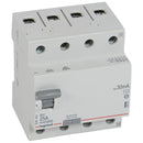 Fault current protection 4P 25A 30mA type AC - Legrand RX3 402062