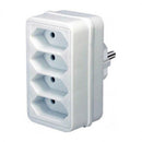 Socket adapter 4x 2P Euro socket White - Brennenstuhl Adapterstecker BS1508040