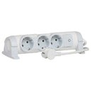 Power strip 3 x 2P+E with cable 1.5 m White - Legrand Comfort 694621