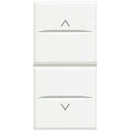 Button for control of blinds 1M White - bticino Axolute HD4037