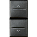 Switch for control of blinds 1M Anthracite - bticino Axolute HS4027