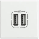 Socket 2xUSB 1500mA 2M White - bticino Axolute HD4285C2