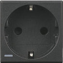 Schuko 2P+E 2M Anthracite socket - bticino Axolute HS4141