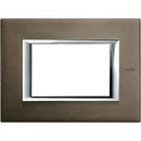 Frame 3M Rectangular Brushed bronze (BR) - bticino Axolute HA4803BR