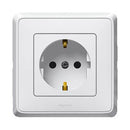 Schuko socket with frame White /plastic pack - till the end of stock/ - Legrand Cariva 693960