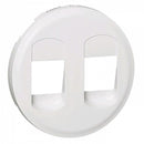 Face plate for 2xRJ45 White socket - Legrand Celiane 68252