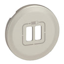 Faceplate for 2xUSB Titanium socket - Legrand Celiane 68556