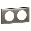 Frame 2x Tungstène (Inox) - Legrand Celiane 68972