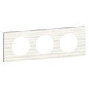 Frame 3x Corian® Cannelé (White Corian) - Legrand Celiane 69013