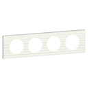 Frame 4x Corian® Cannelé (White Corian) - Legrand Celiane 69014