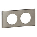 Frame 2x Inox Brossé (Steel) - Legrand Celiane 69102