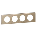 Frame 4x Nickel Velours (Light Nickel) - Legrand Celiane 69114