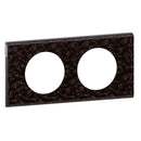 Frame 2x Cuir Pixel (Black Leather Mosaic) - Legrand Celiane 69452