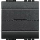 Single pole axial switch 2M Anthracite - bticino Livinglight L4051M2AN