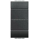 Push button single pole axial 1M Anthracite - bticino Livinglight L4055AN