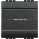 Push button single pole axial 2M Anthracite - bticino Livinglight L4055M2AN