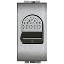 Double pole switch 32A 1M Aluminium - bticino Livinglight NT4011