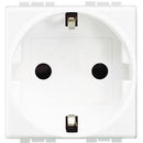 Socket schuko 2P+E 2M White - bticino Livinglight N4141