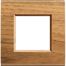 Frame 2M Square Walnut (LNC) - bticino Livinglight LNA4802LNC