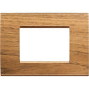 Frame 3M Square Walnut (LNC) - bticino Livinglight LNA4803LNC