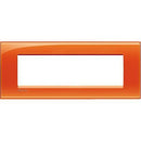 Frame 7M Square Orange (OD) - bticino Livinglight LNA4807OD