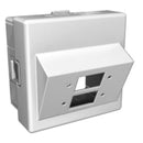 Socket 2xSCD empty 2M White - MMC Genesia 45 M48MMP2SCD