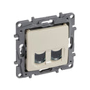 Socket 2xRJ45 Cat. 6 UTP Cream /until out of stock/ - Legrand Niloe 664874