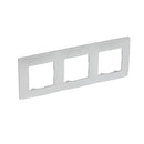 Frame 3x Aluminium - Legrand Niloe 397043
