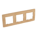 Frame 3x Light wood - Legrand Niloe 397097