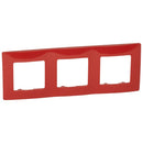 Frame 3x Red - Legrand Niloe 665023