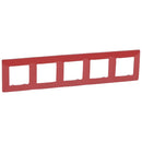 Frame 5x Red - Legrand Niloe 665025