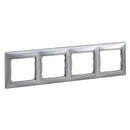 Frame 4x Aluminium - Legrand Valena 770154