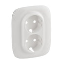 Face plate with frame for double socket shuko White - Legrand Valena Allure 754955