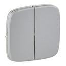 Face plate for serial switch and push button Aluminium - Legrand Valena Allure 755027