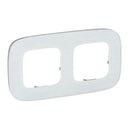Frame 2x White glass - Legrand Valena Allure 755542
