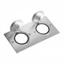 Square metal floor box 2x2M, IP44, stainless steel - Legrand Floor box IP44 89702
