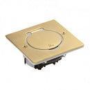 Square metal floor box 2M, IP44, bronze - Legrand Floor box IP44 89710