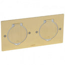 Square metal floor box 2x2M, IP44, bronze - Legrand Floor box IP44 89712
