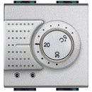 Thermostat 2M Aluminium - bticino Livinglight NT4441