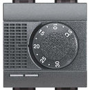Thermostat 2M Anthracite - bticino Livinglight L4441