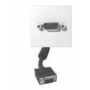 Socket HD15 (VGA) with cable 2M White - MMC S2CEB 45 AMVGA2020N