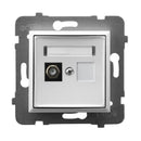 Socket TV F connector White - OSPEL Aria GPA-1UF/m/00