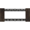 Frame 6M Walnut Italian Standard - bticino Living Now KA4806LG