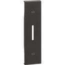 Face panel for key control of blinds 1M Black - bticino Living Now KG06