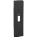 Faceplate for 1M USB Socket Black - bticino Living Now KG10C