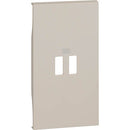 Faceplate for Socket 2xUSB 2M Cream - bticino Living Now KM12C