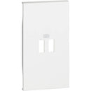 Faceplate for Socket 2xUSB 2M White - bticino Living Now KW12C