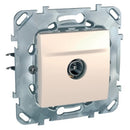 TV socket, male connector Ivory - SCHNEIDER ELECTRIC Unica Basic MGU50.462.25Z